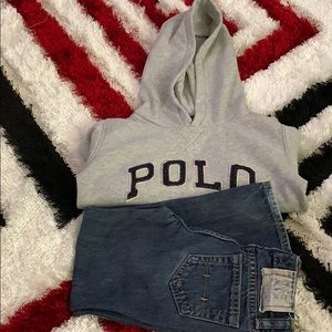 Size 5t polo jeans and hoodie